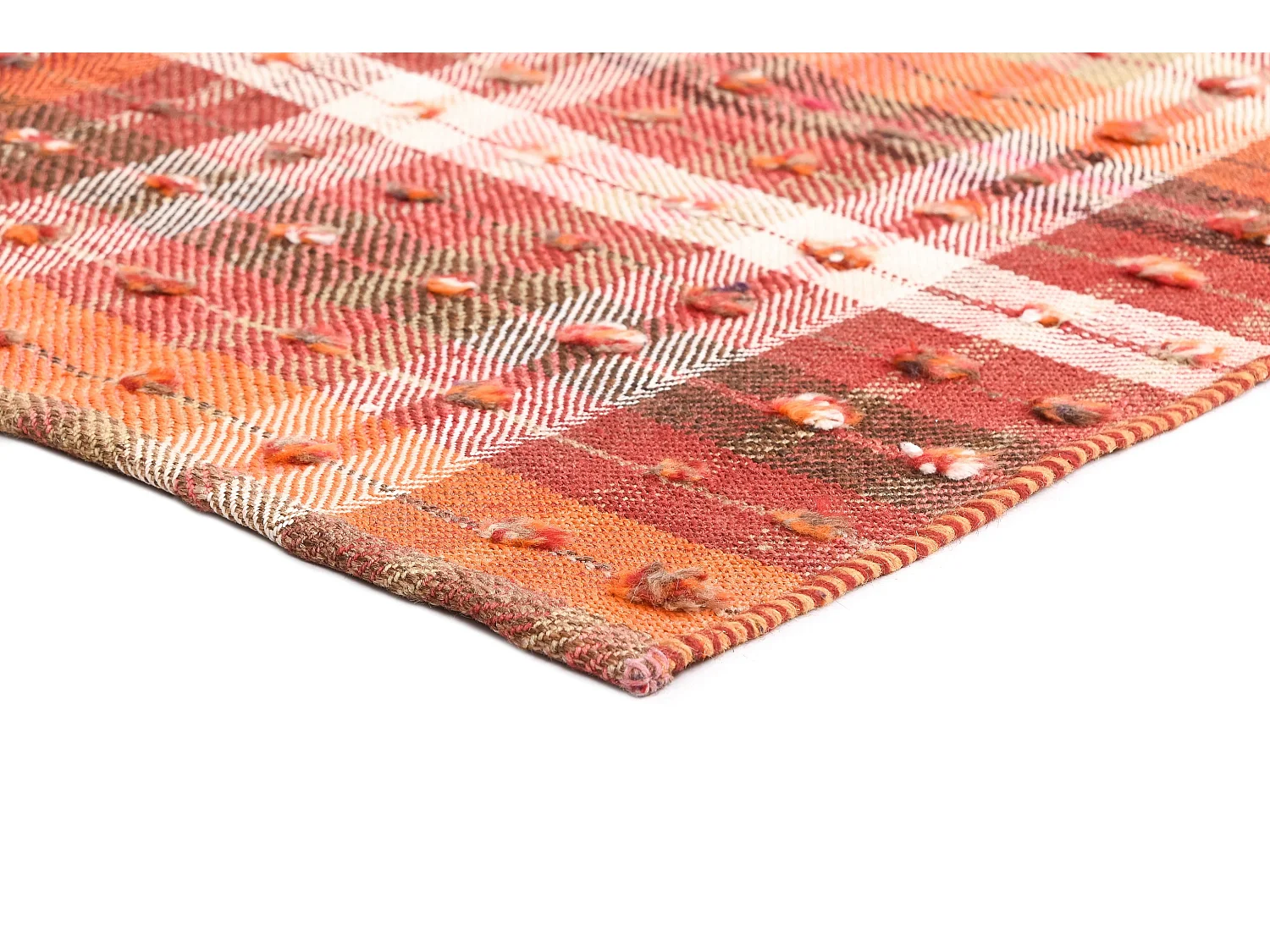 Wollteppich 132x216 Orange Jajim