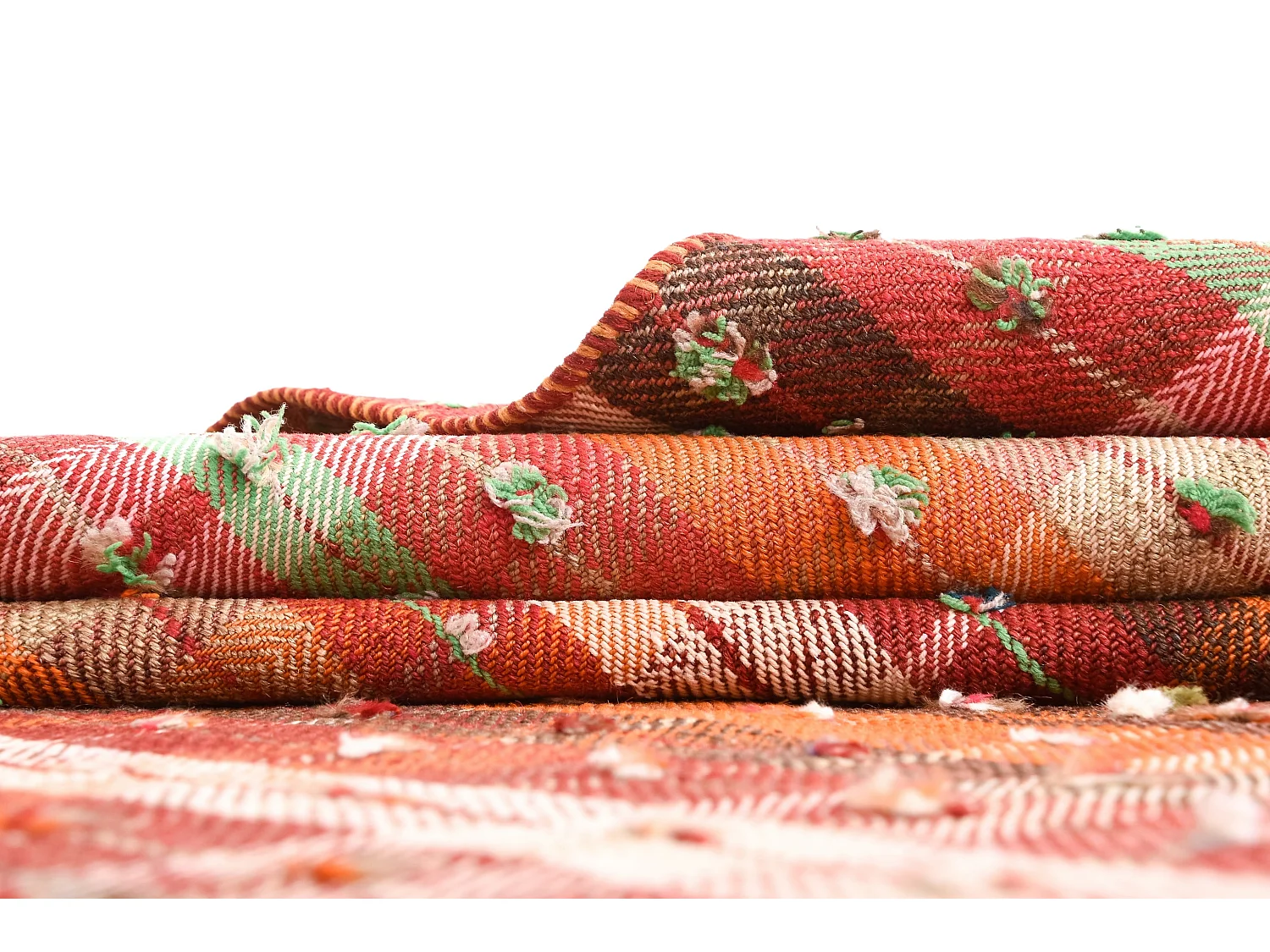 Wollteppich 132x216 Orange Jajim