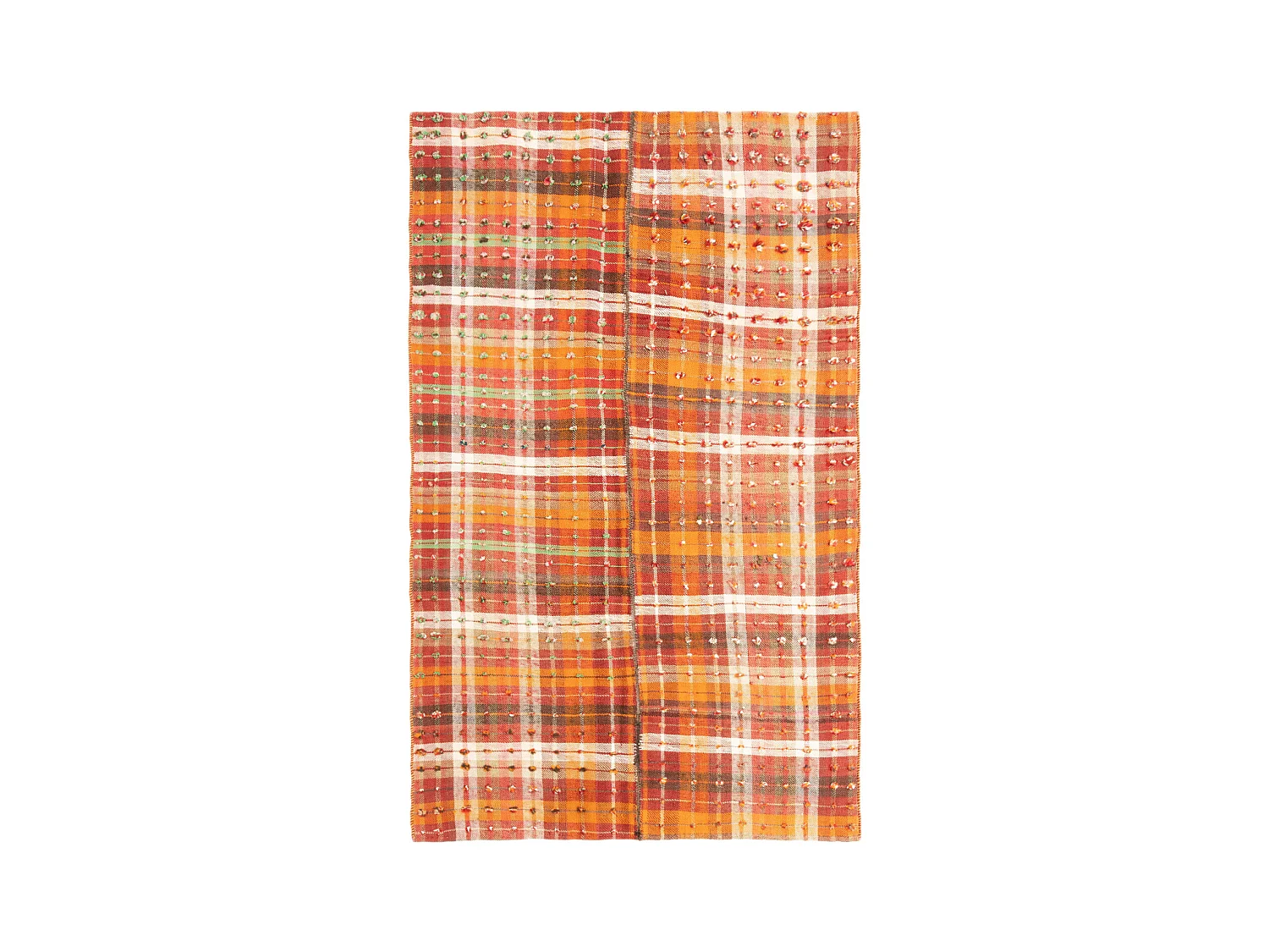Tapis de laine 132x216 orange Jajim