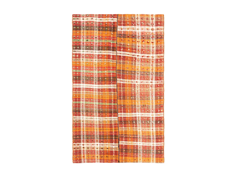 Tapis de laine 132x216 orange Jajim