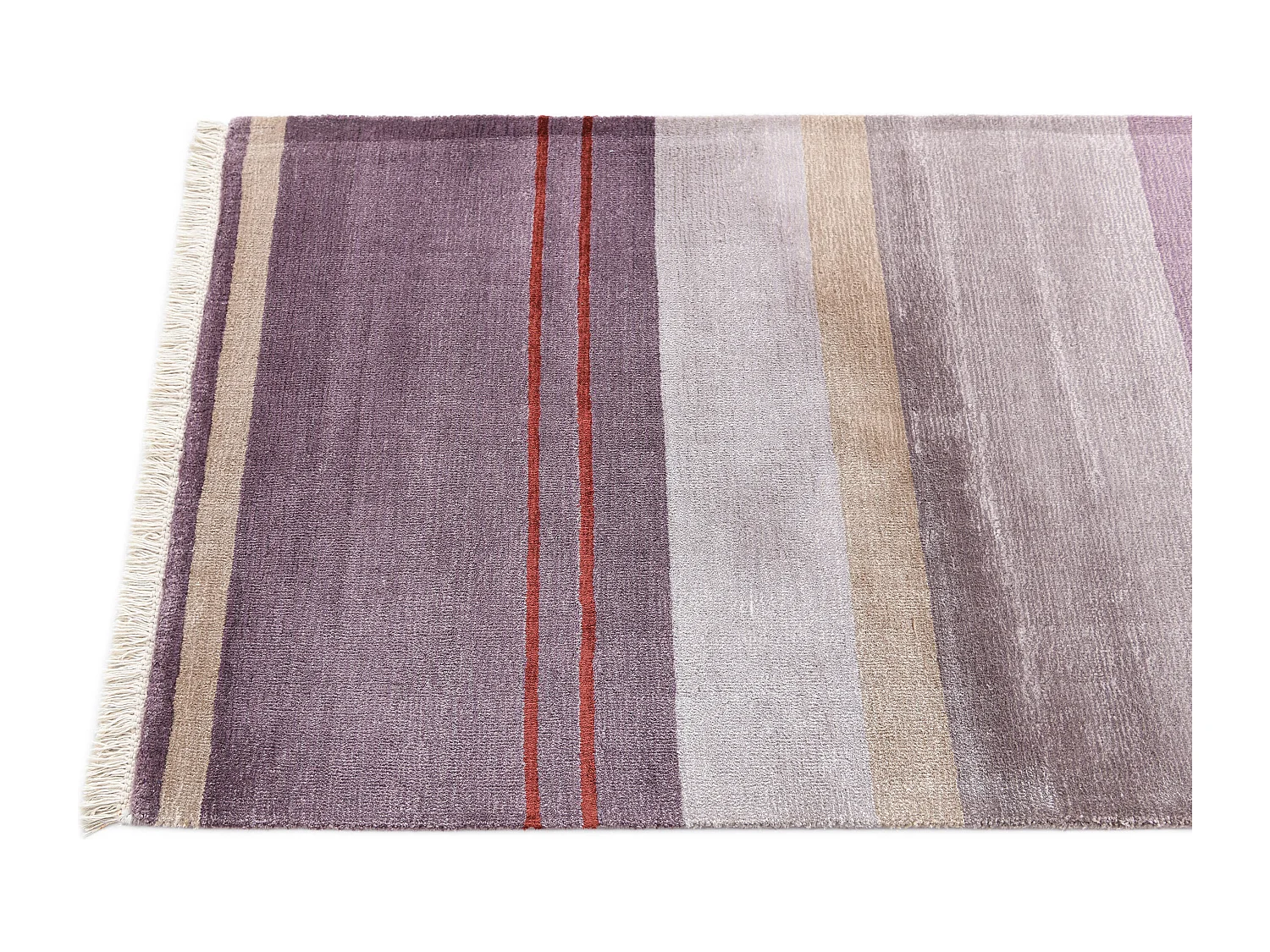 Tapis de couloir en laine 79x295 Violet Darya
