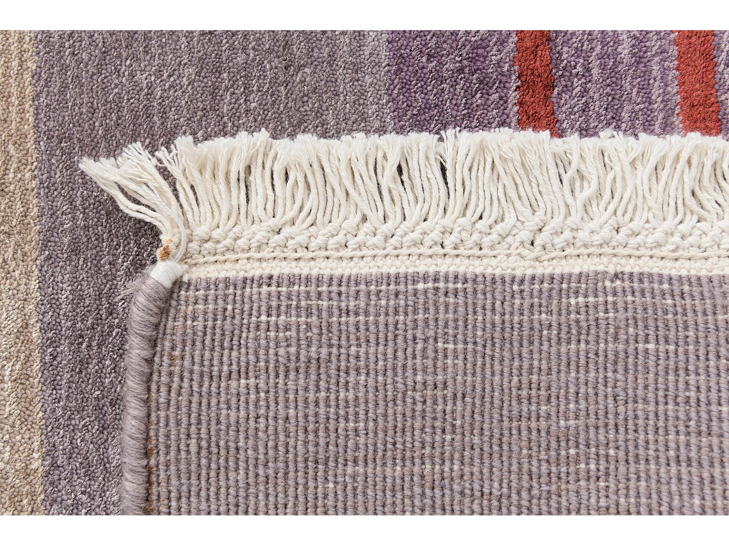 Tapis de couloir en laine 79x295 Violet Darya