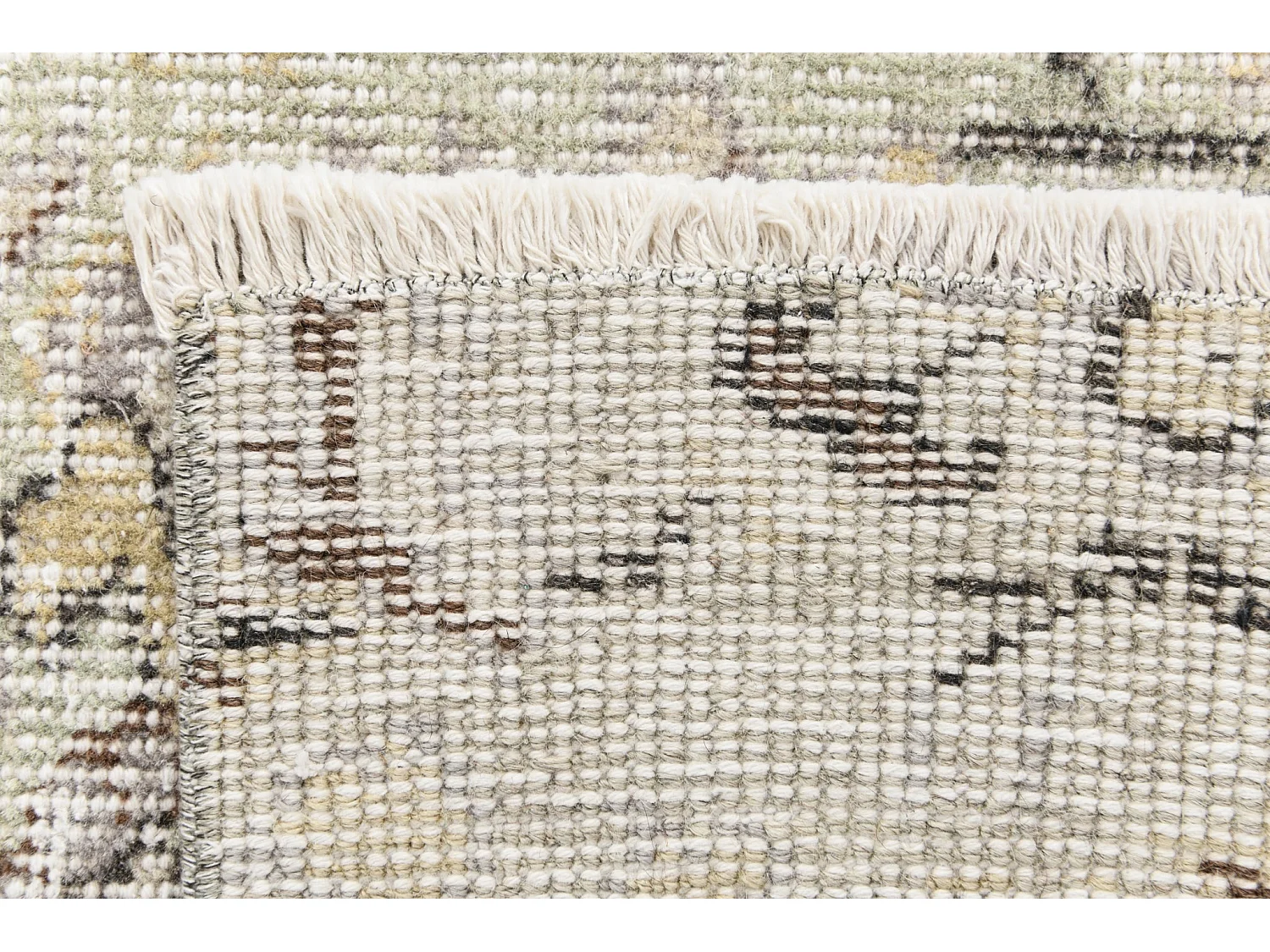 Wollteppich 152x267 Grün Ultra Vintage