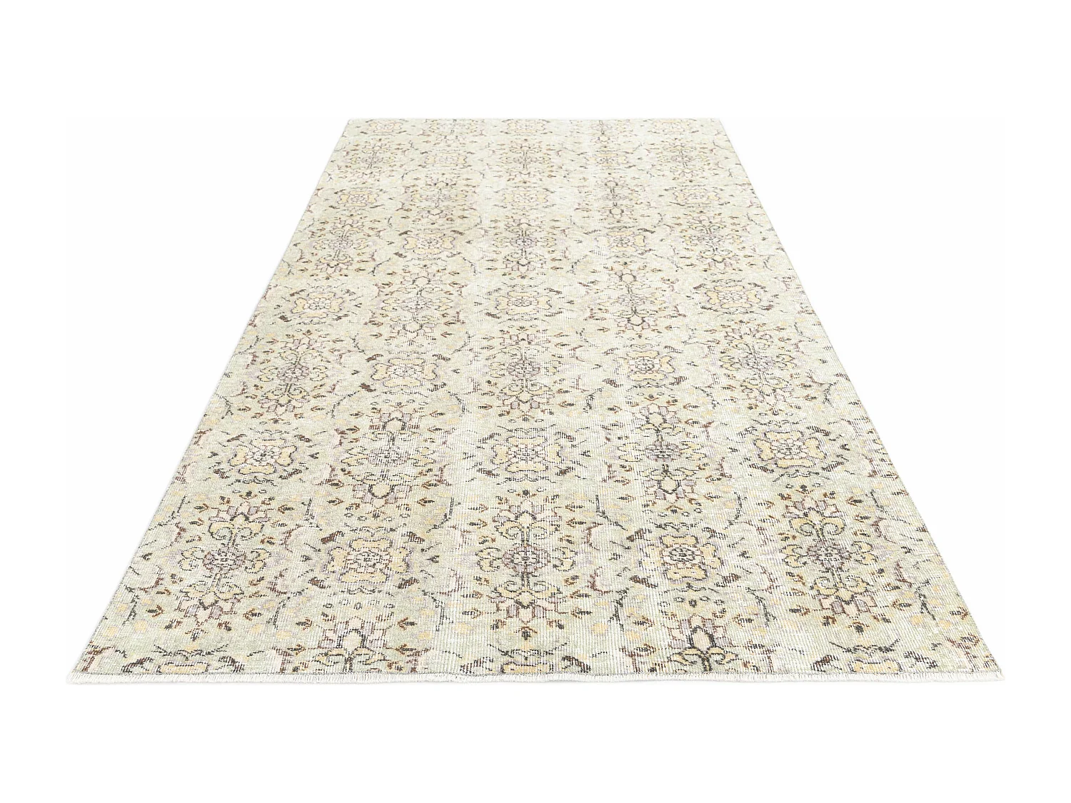 Wollteppich 152x267 Grün Ultra Vintage