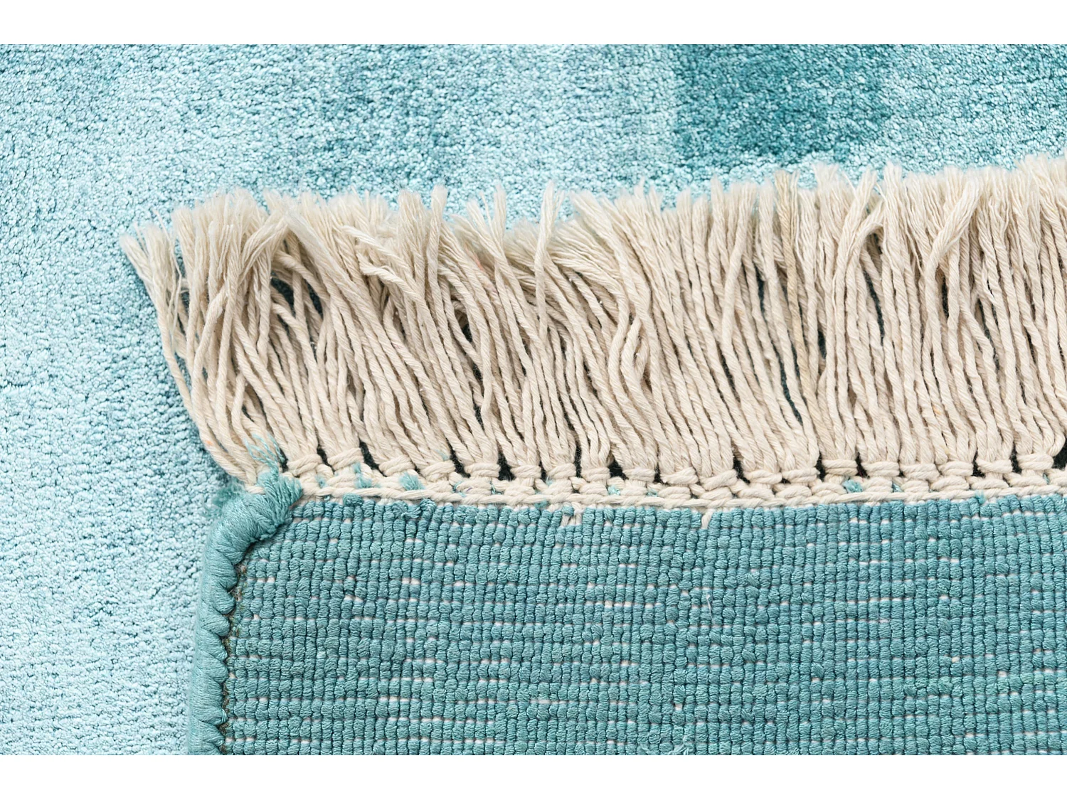 Tappeto per corridoio in lana 76x295 turchese Darya