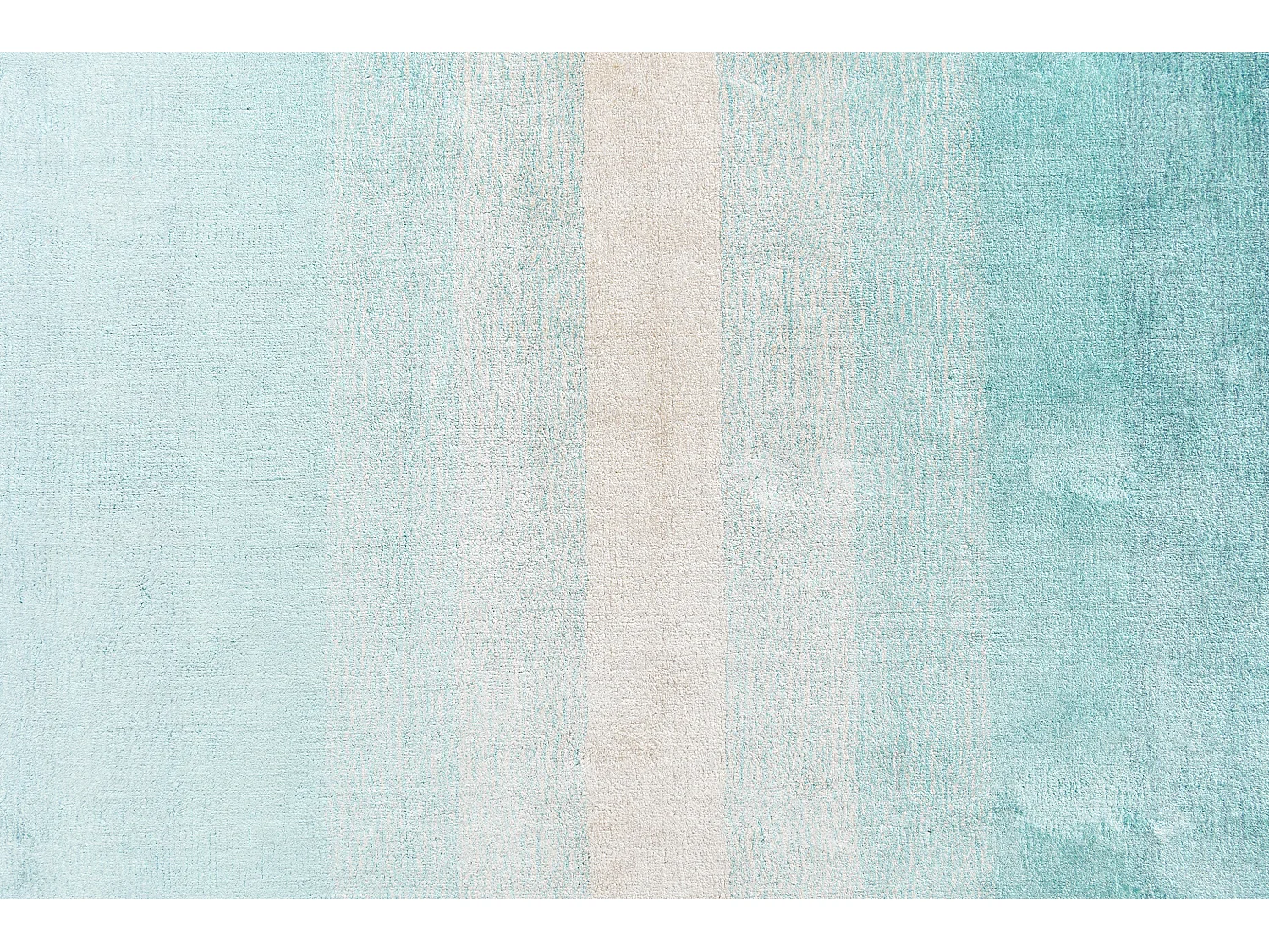 Tapis de couloir en laine 76x295 turquoise Darya