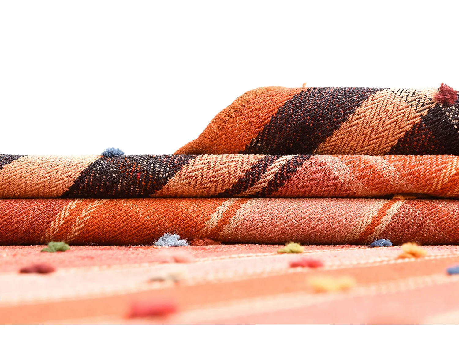 Wollteppich 139x253 Orange Jajim