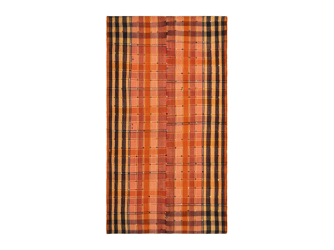 Tapis de laine 139x253 orange Jajim