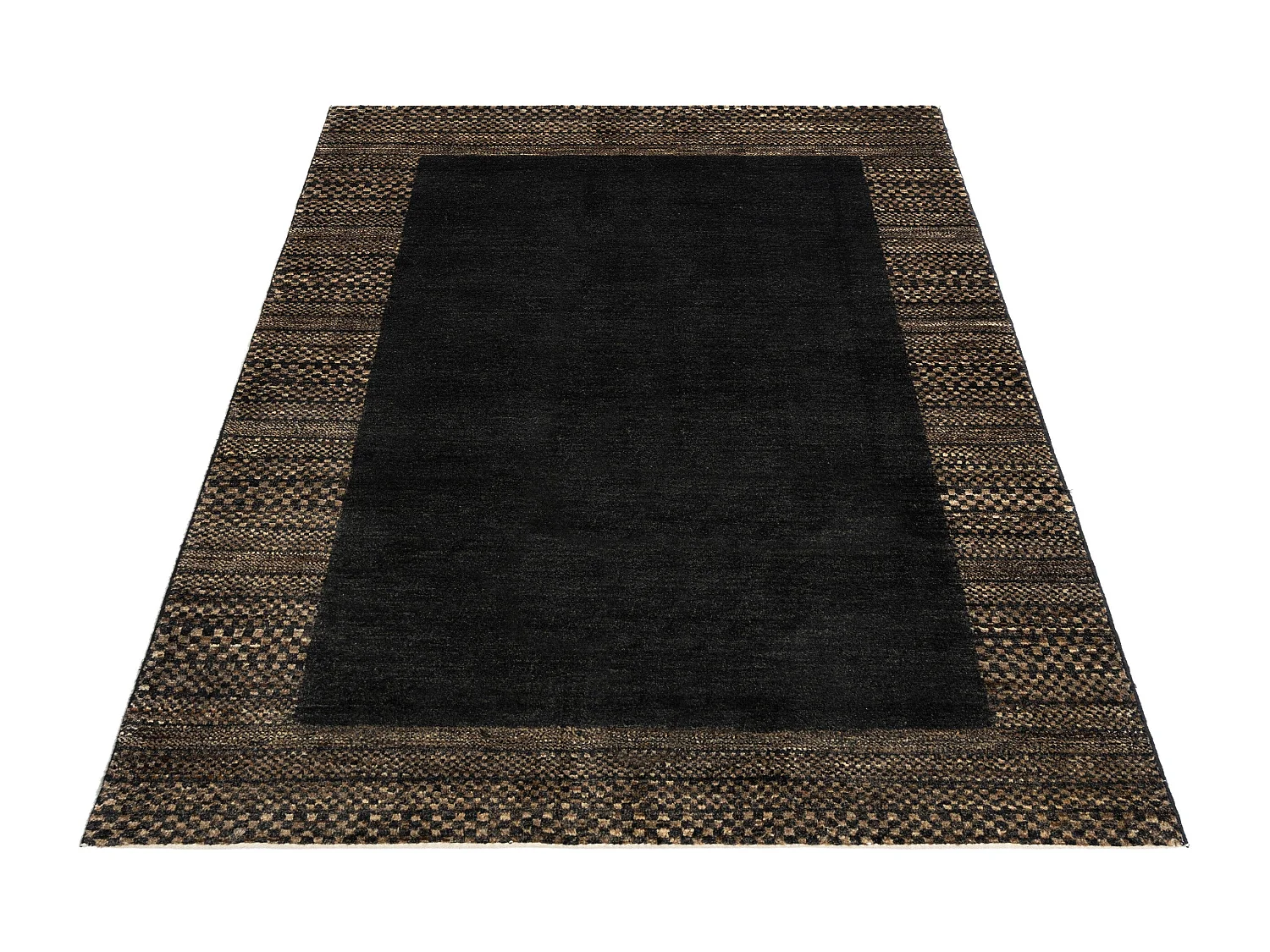 Tappeto in lana 137x185 nero Juma