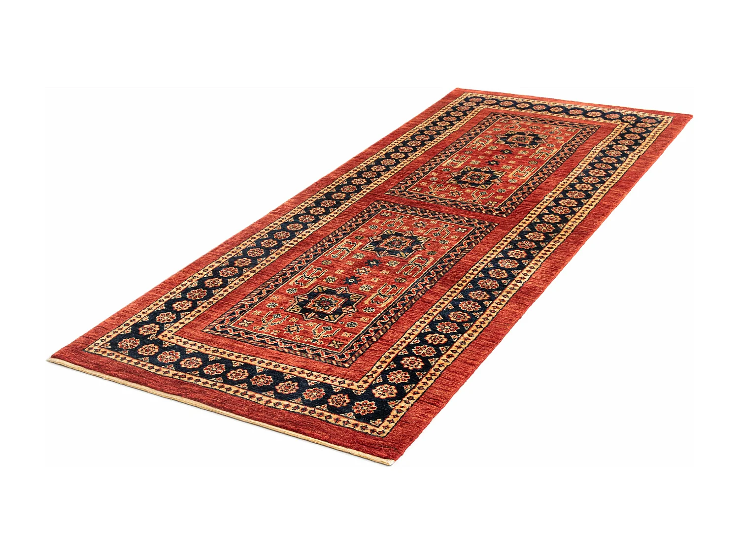 Tapis de couloir en laine 83x201 rouge Kashkuli