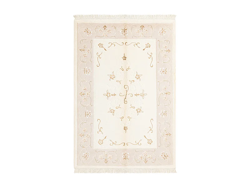 Wollteppich 122x180 Beige Darya