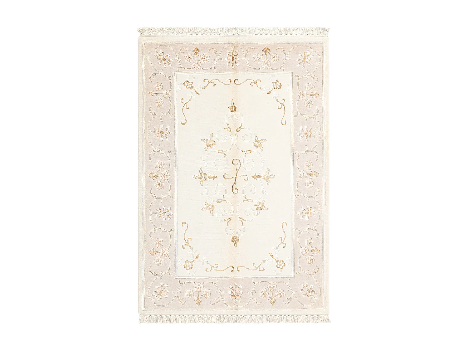 Wollteppich 122x180 Beige Darya