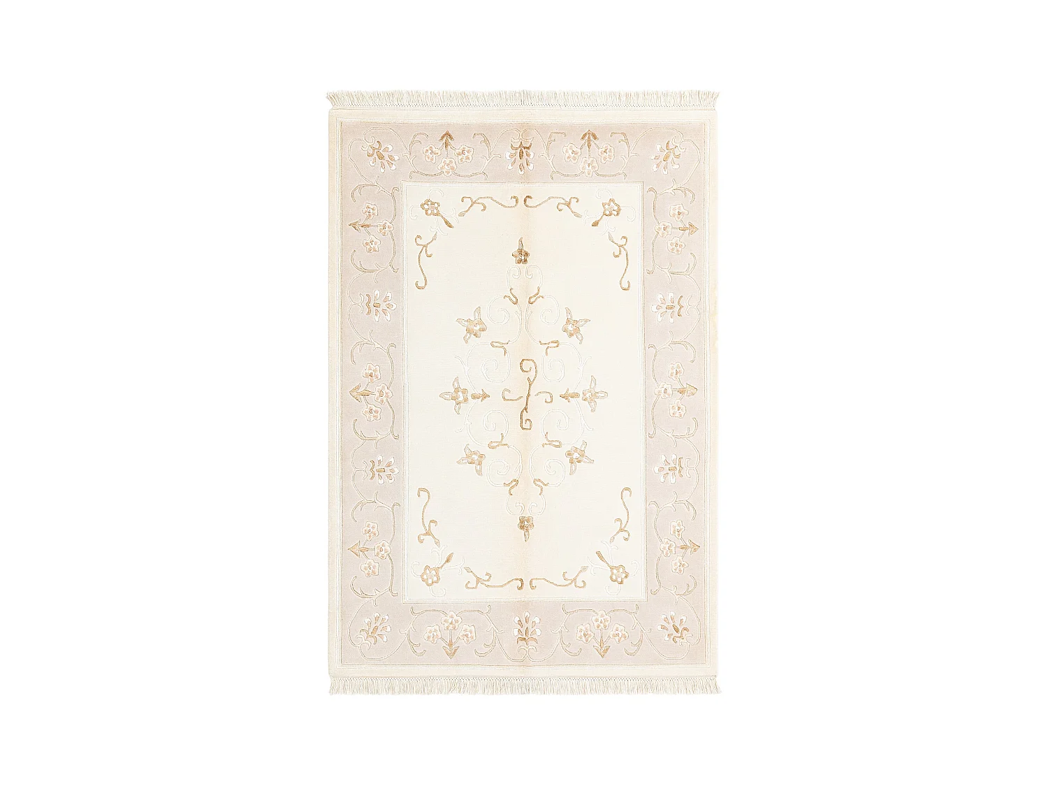 Tapis de laine 122x180 beige Darya