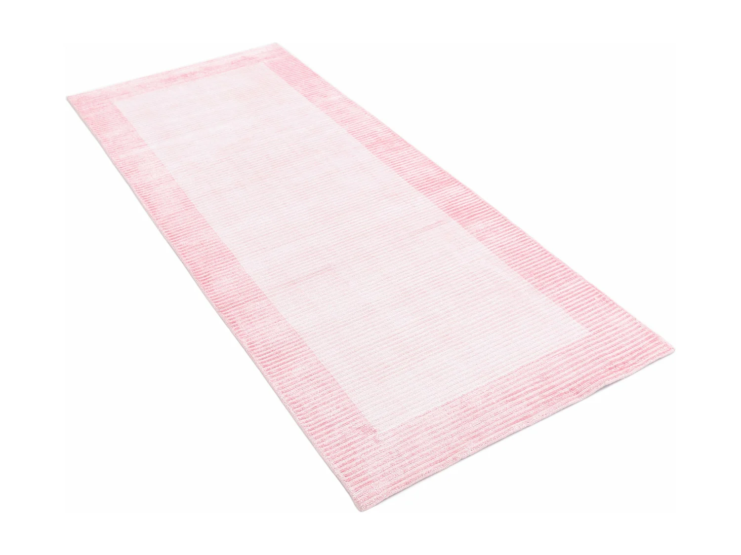 Läufer-Wollteppich 79x198 Rosa Darya