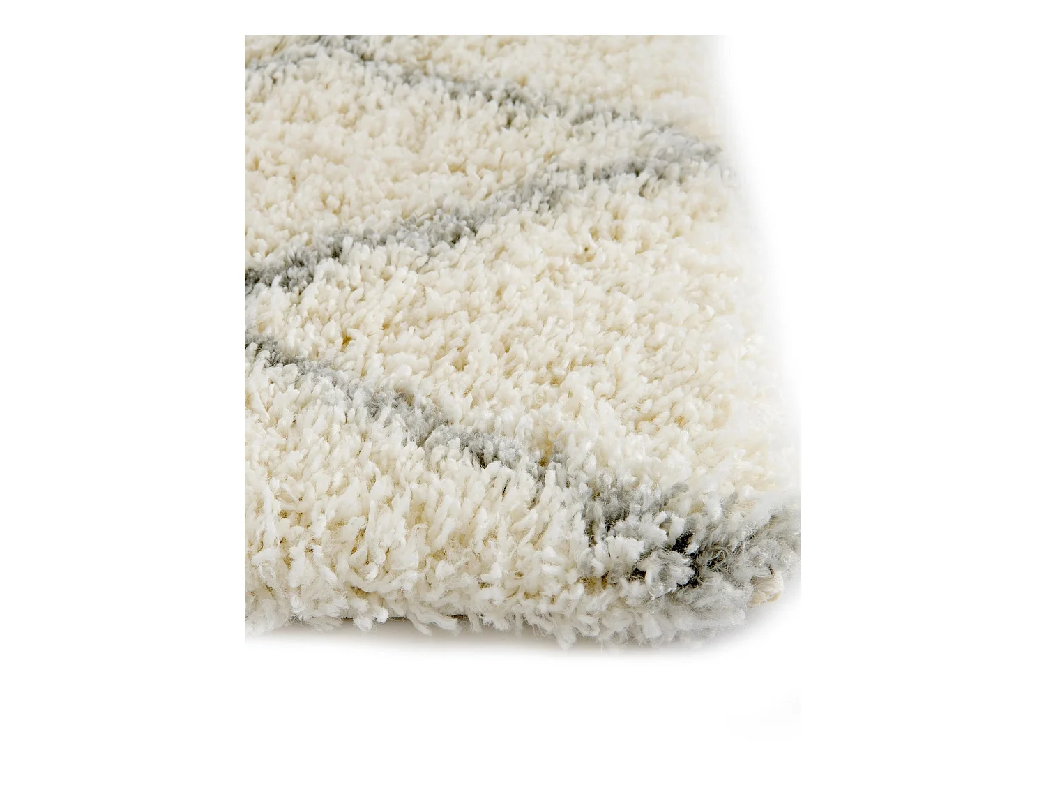 Hoogpolig tapijt 120x62 Crème wit Lachen Fence