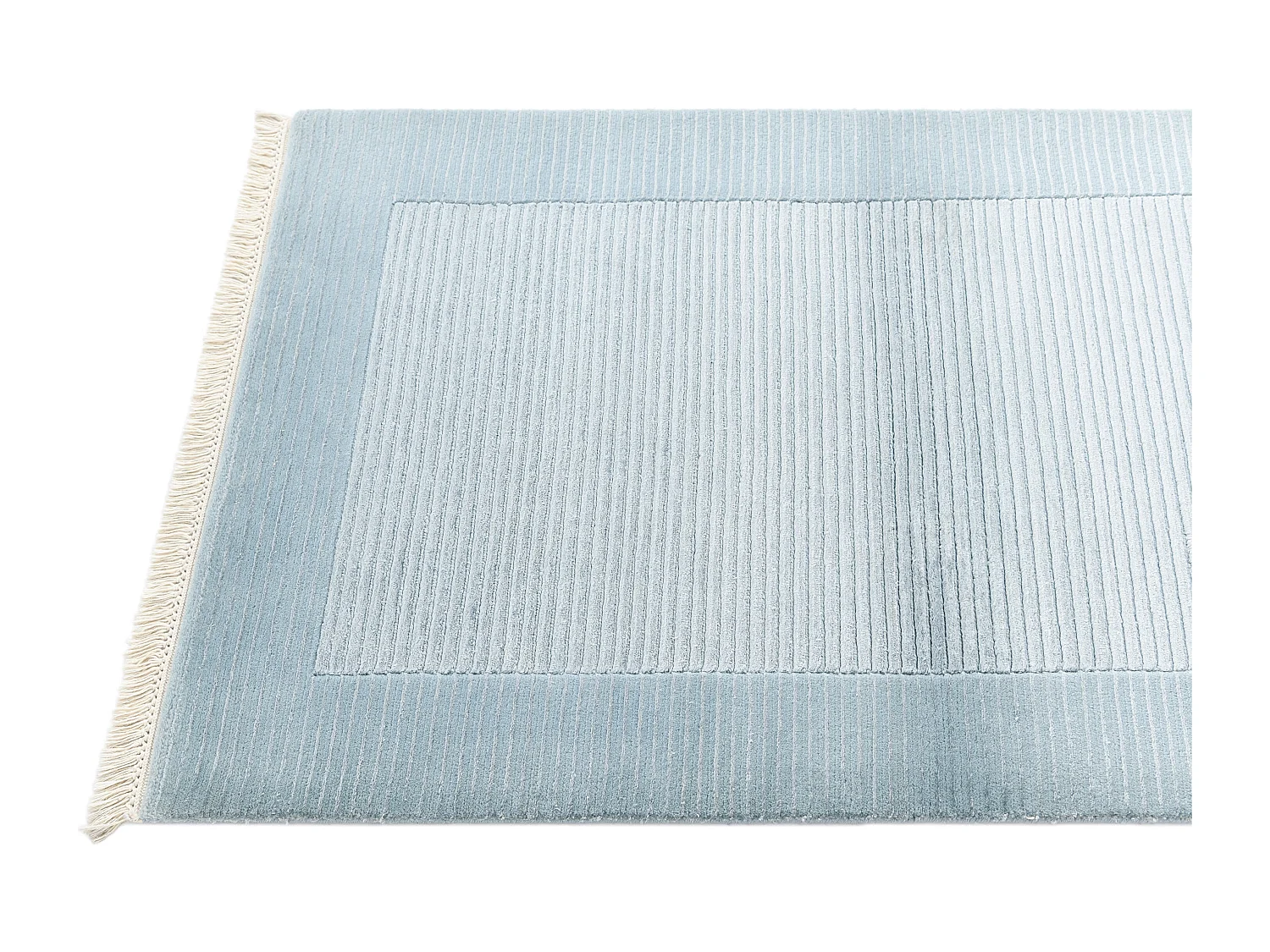 Läufer-Wollteppich 79x198 Blau Darya