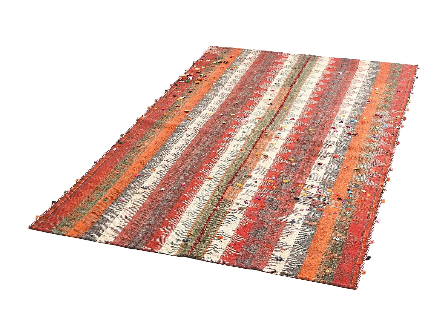 Wollteppich 136x219 Rot Jajim