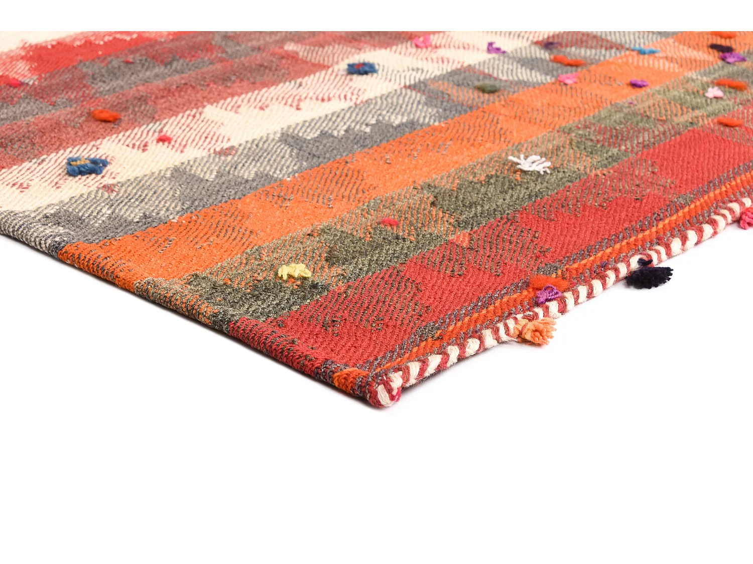 Tappeto in lana 136x219 rosso Jajim