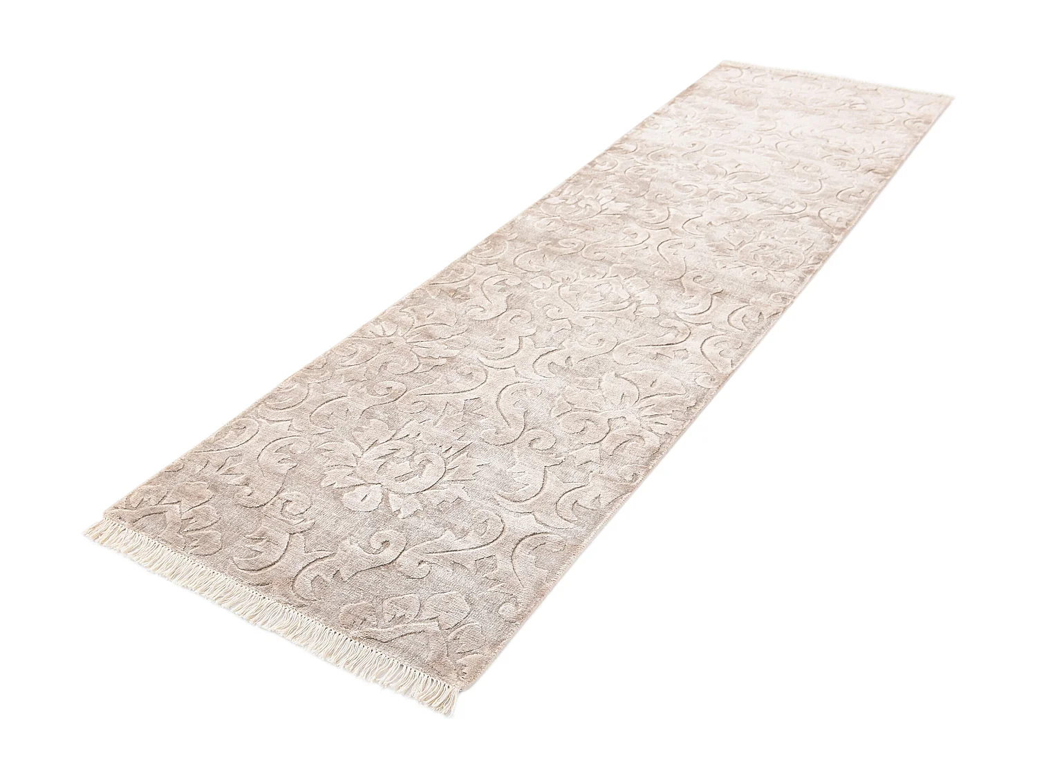 Tapis de couloir en laine 79x302 brun Darya
