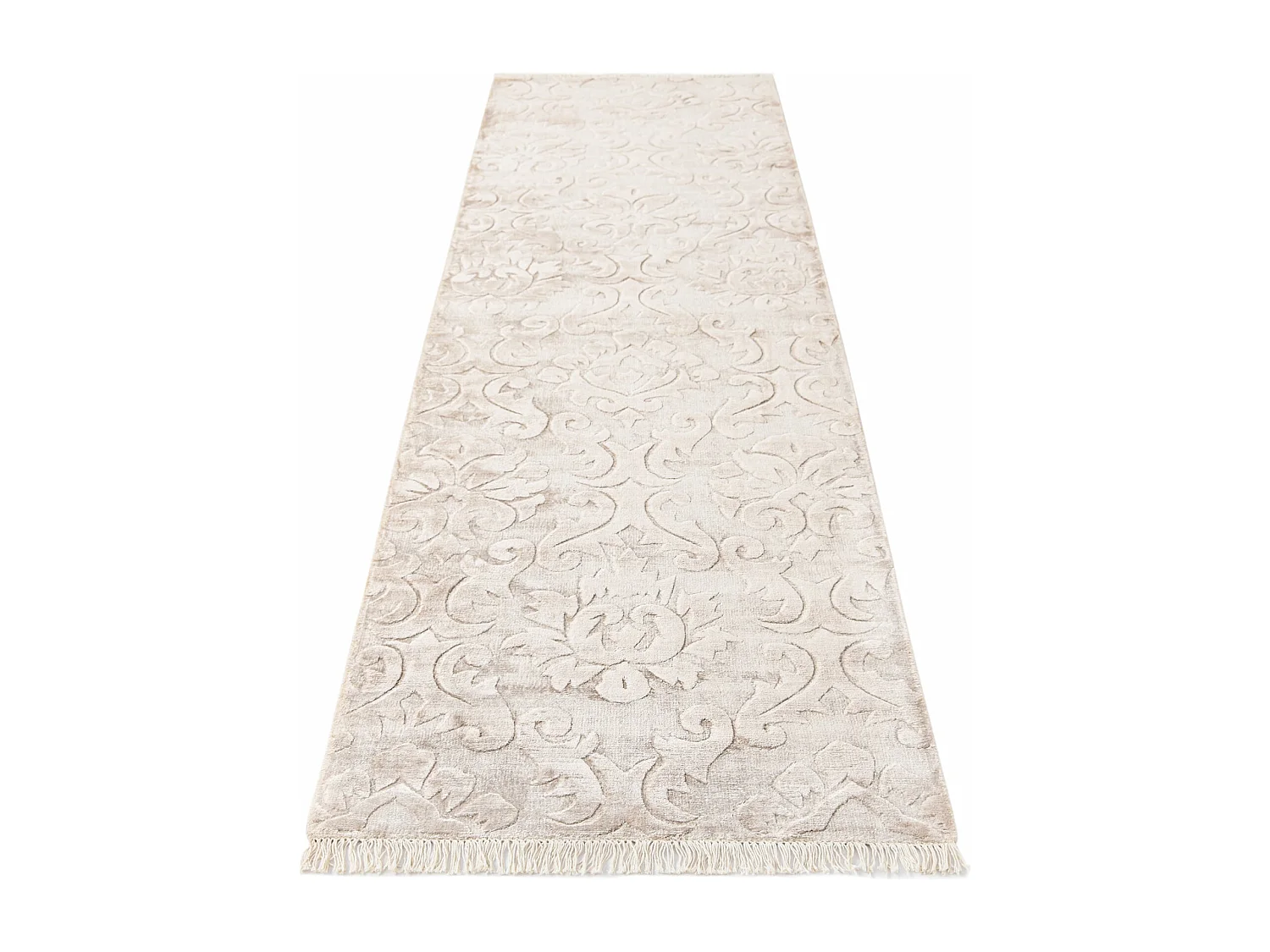 Tapis de couloir en laine 79x302 brun Darya
