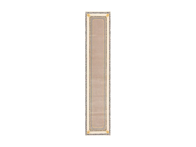 Läufer-Wollteppich 84x399 Beige Darya
