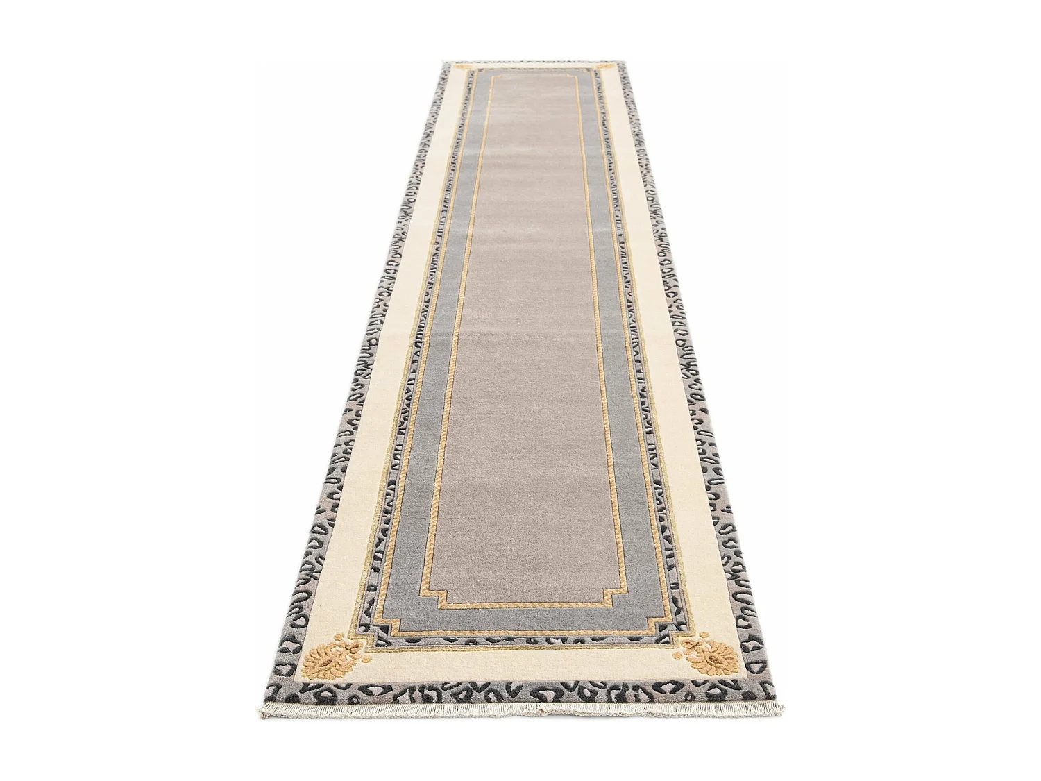 Tappeto per corridoio in lana 84x399 beige Darya