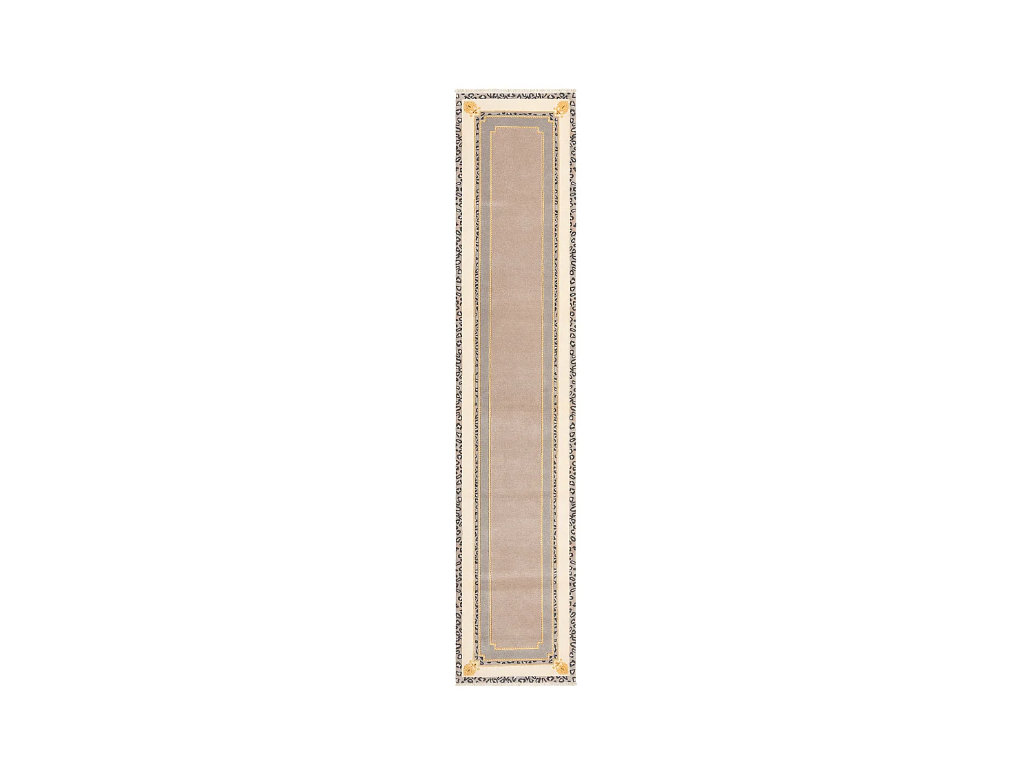 Läufer-Wollteppich 84x399 Beige Darya