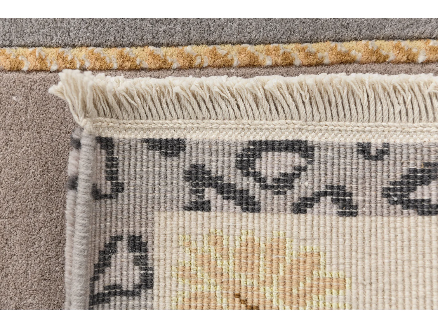 Tapis de couloir en laine 84x399 beige Darya