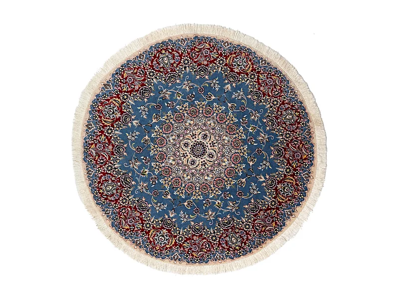 Tappeto in lana 150x150 Blu Nain