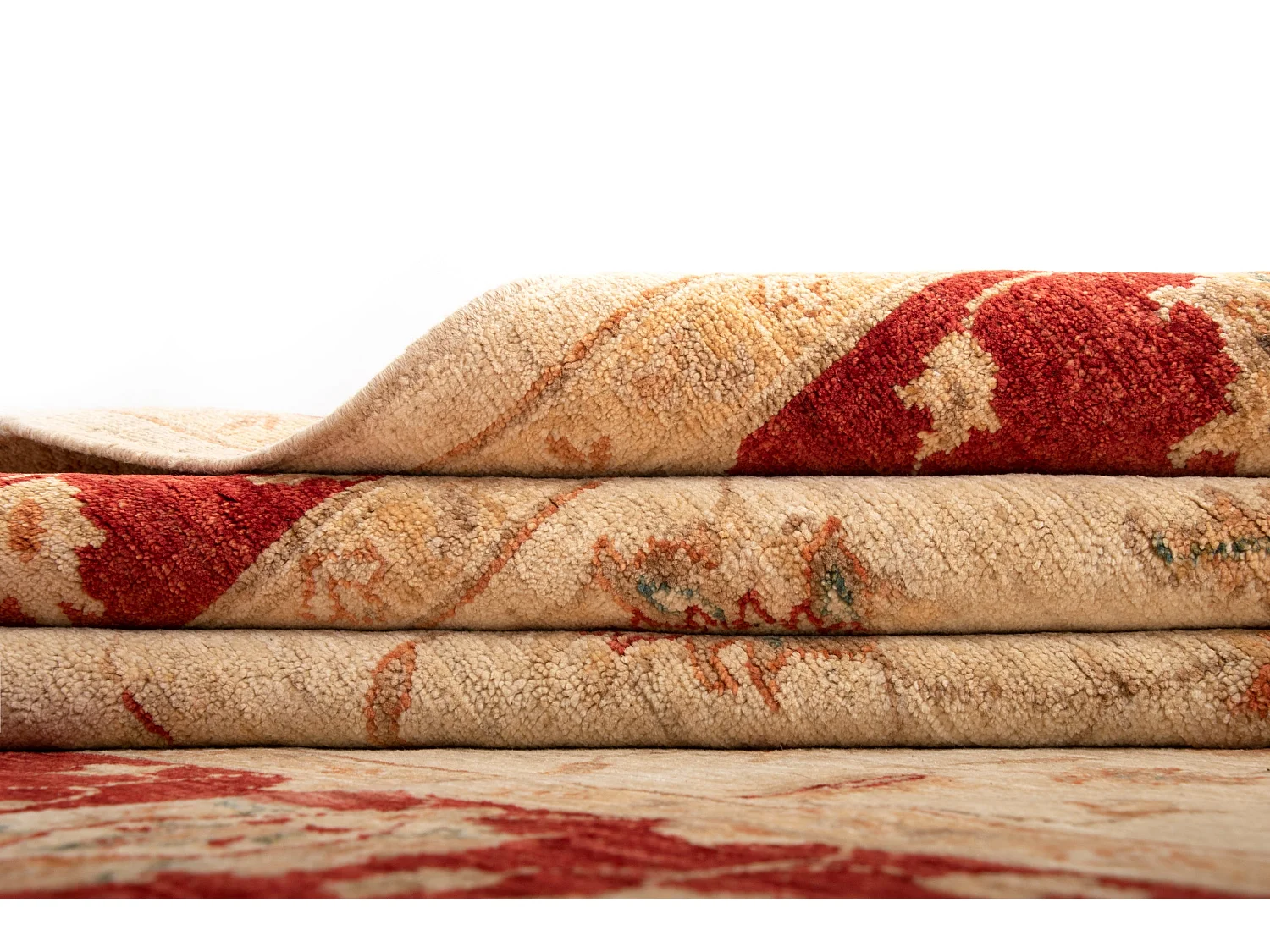 Wollteppich 197x206 Beige Kaizar