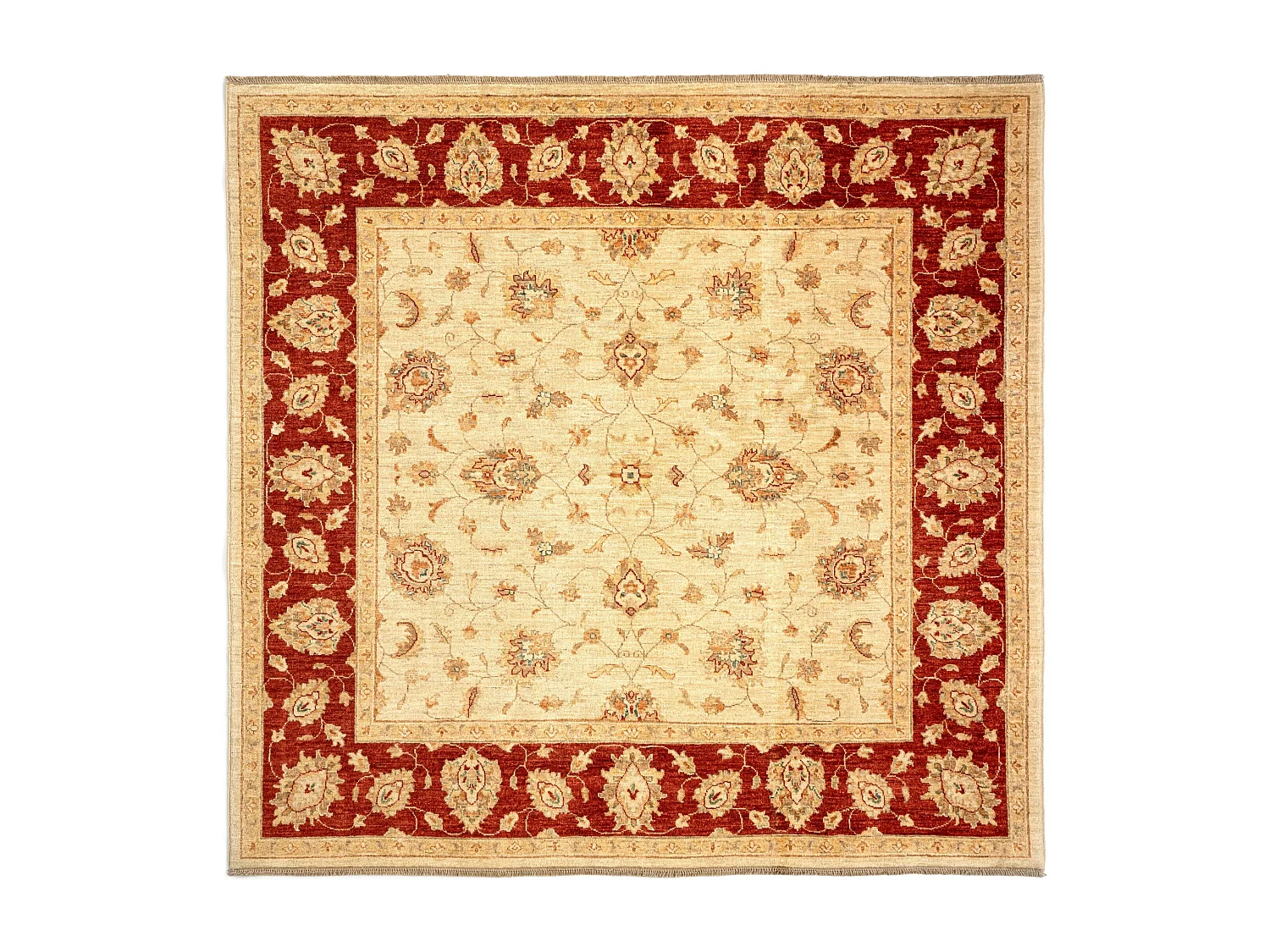 Wollteppich 197x206 Beige Kaizar
