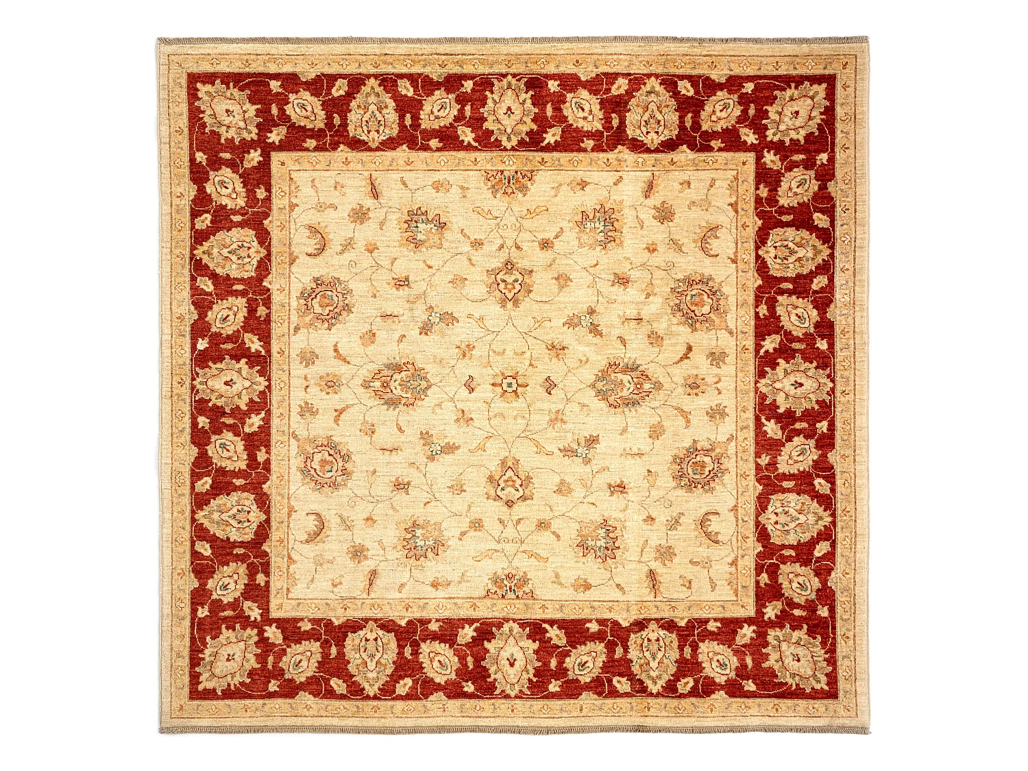 Tapis de laine 197x206 beige Kaizar