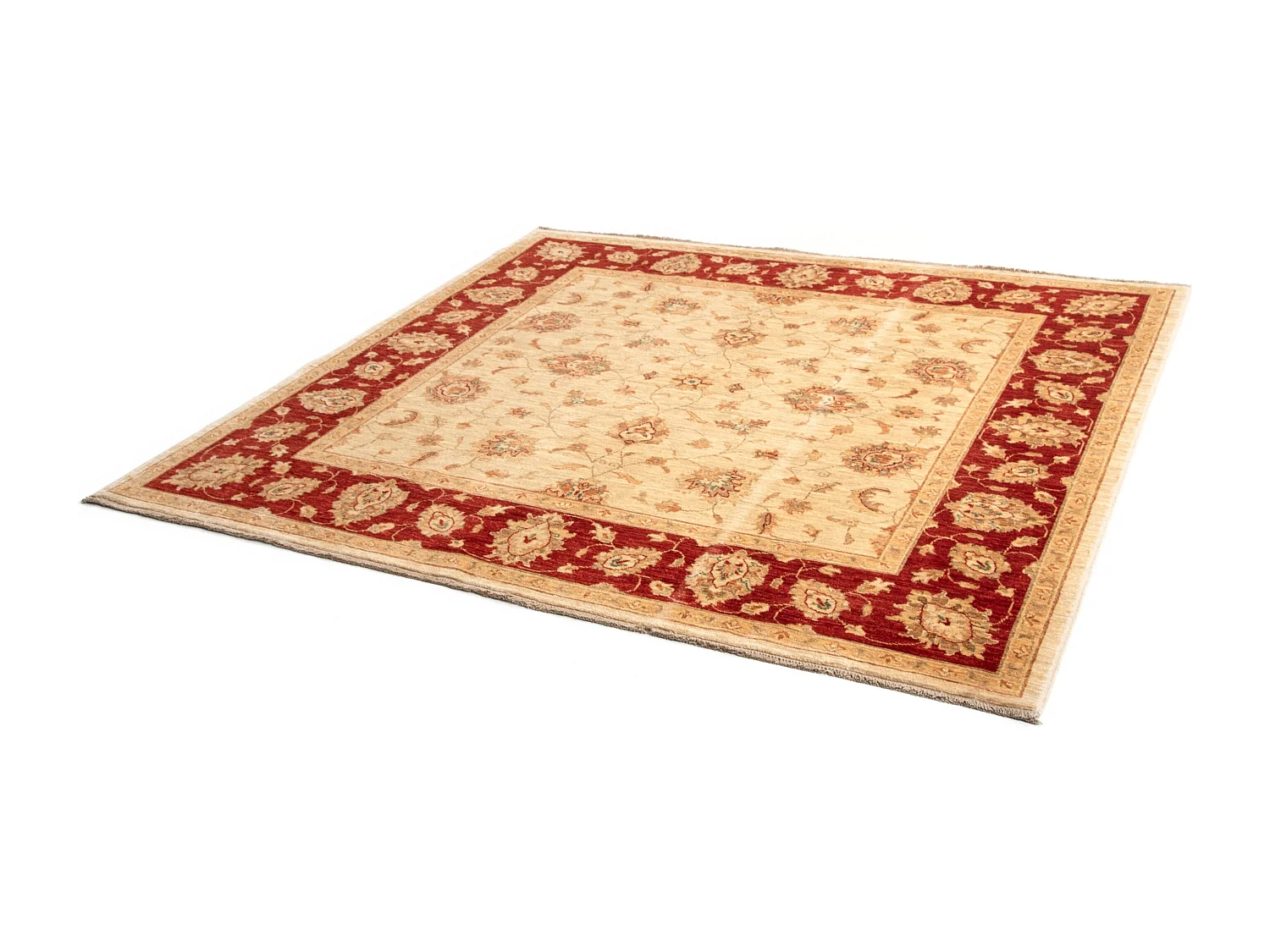 Tapis de laine 197x206 beige Kaizar