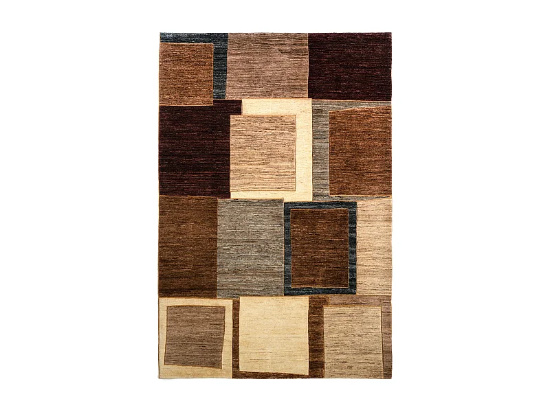 Wollteppich 203x292 Braun Juma