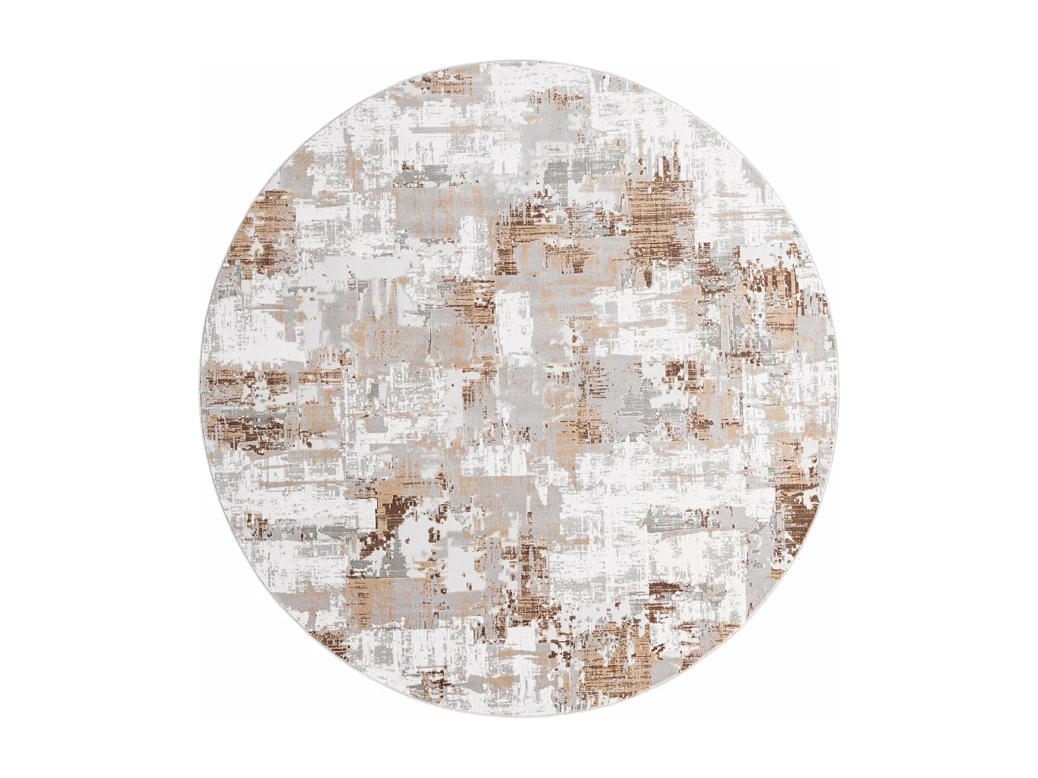 Teppich 125x125 Beige Davos Intense