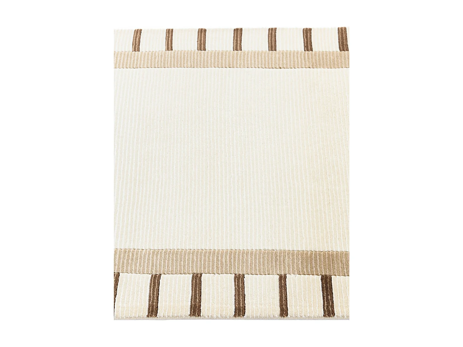 Läufer-Wollteppich 79x198 Beige Darya