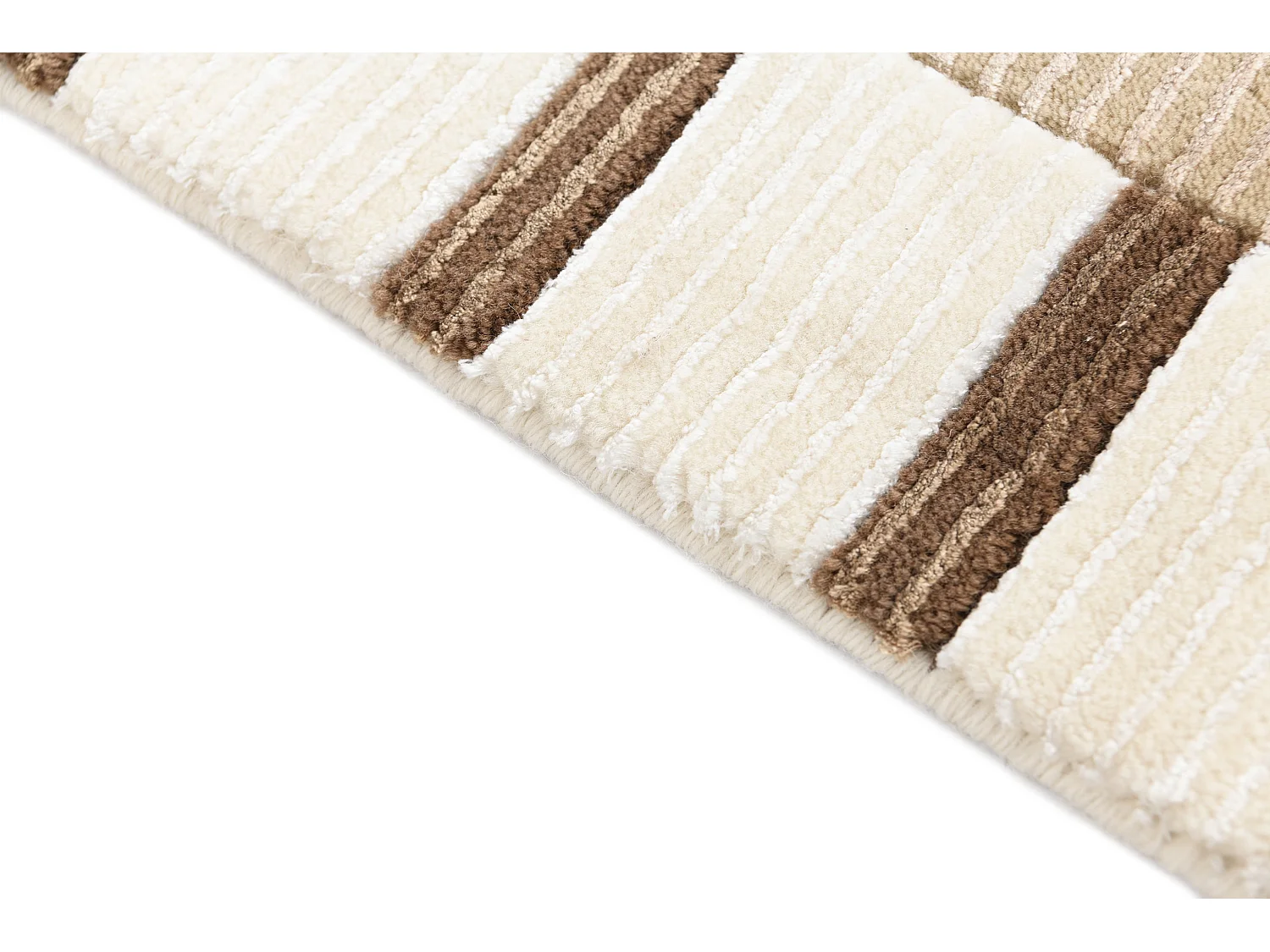 Läufer-Wollteppich 79x198 Beige Darya