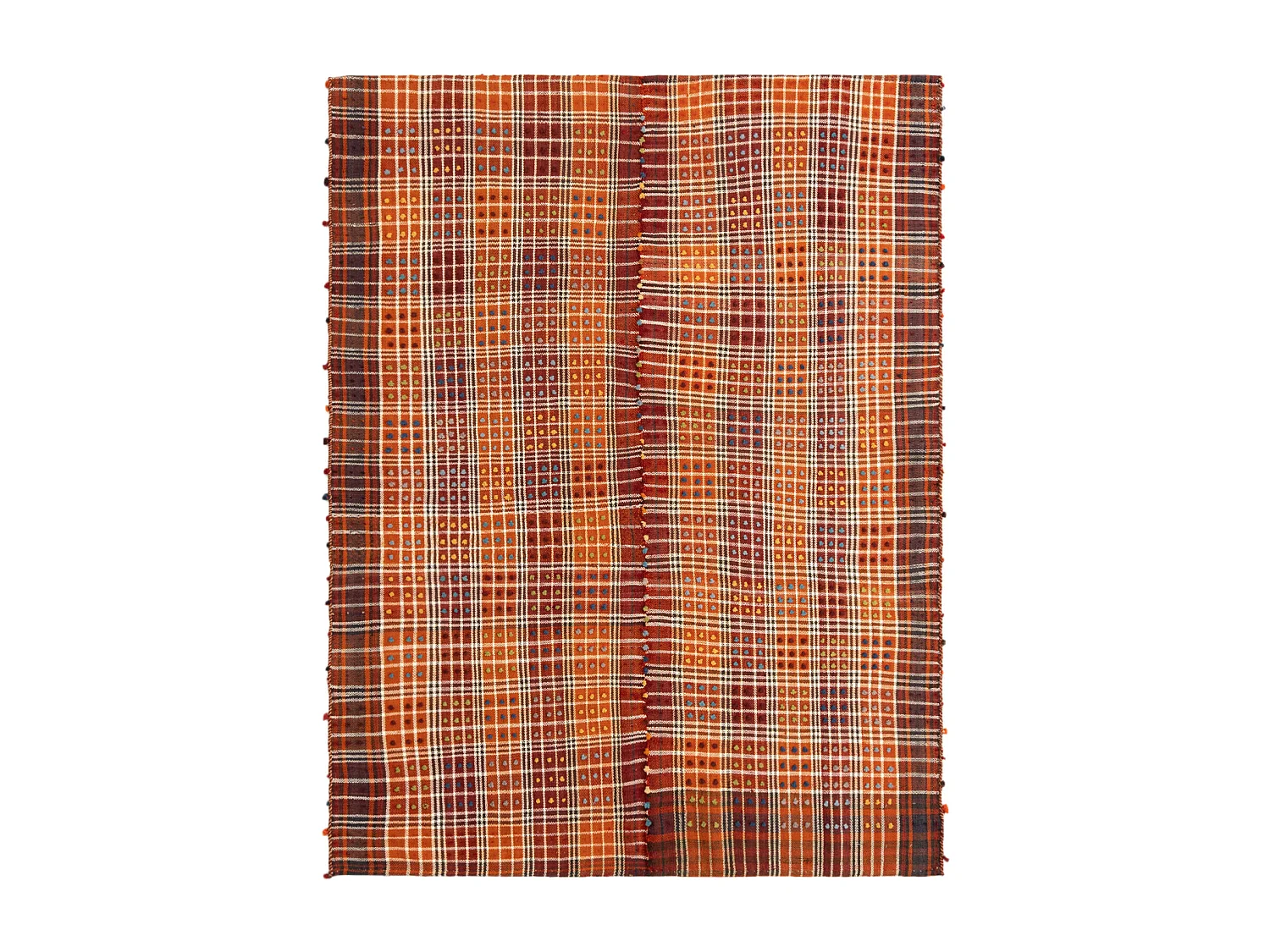 Wollteppich 154x204 Orange Jajim
