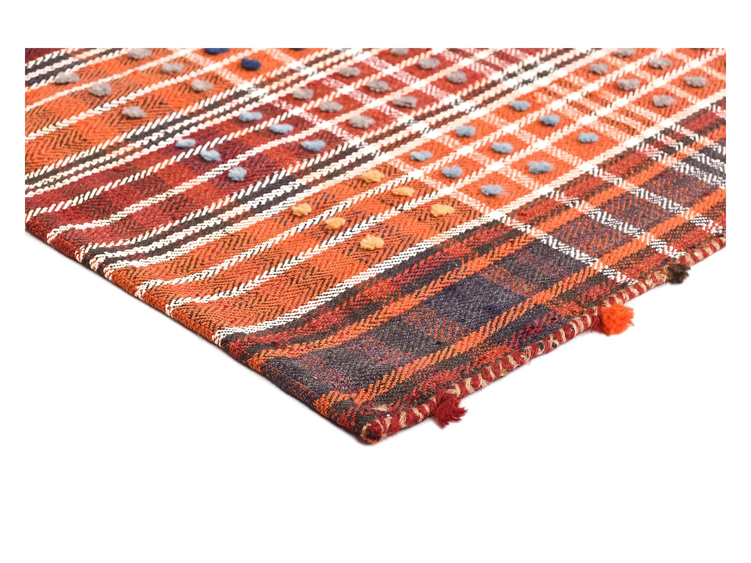 Wollteppich 154x204 Orange Jajim