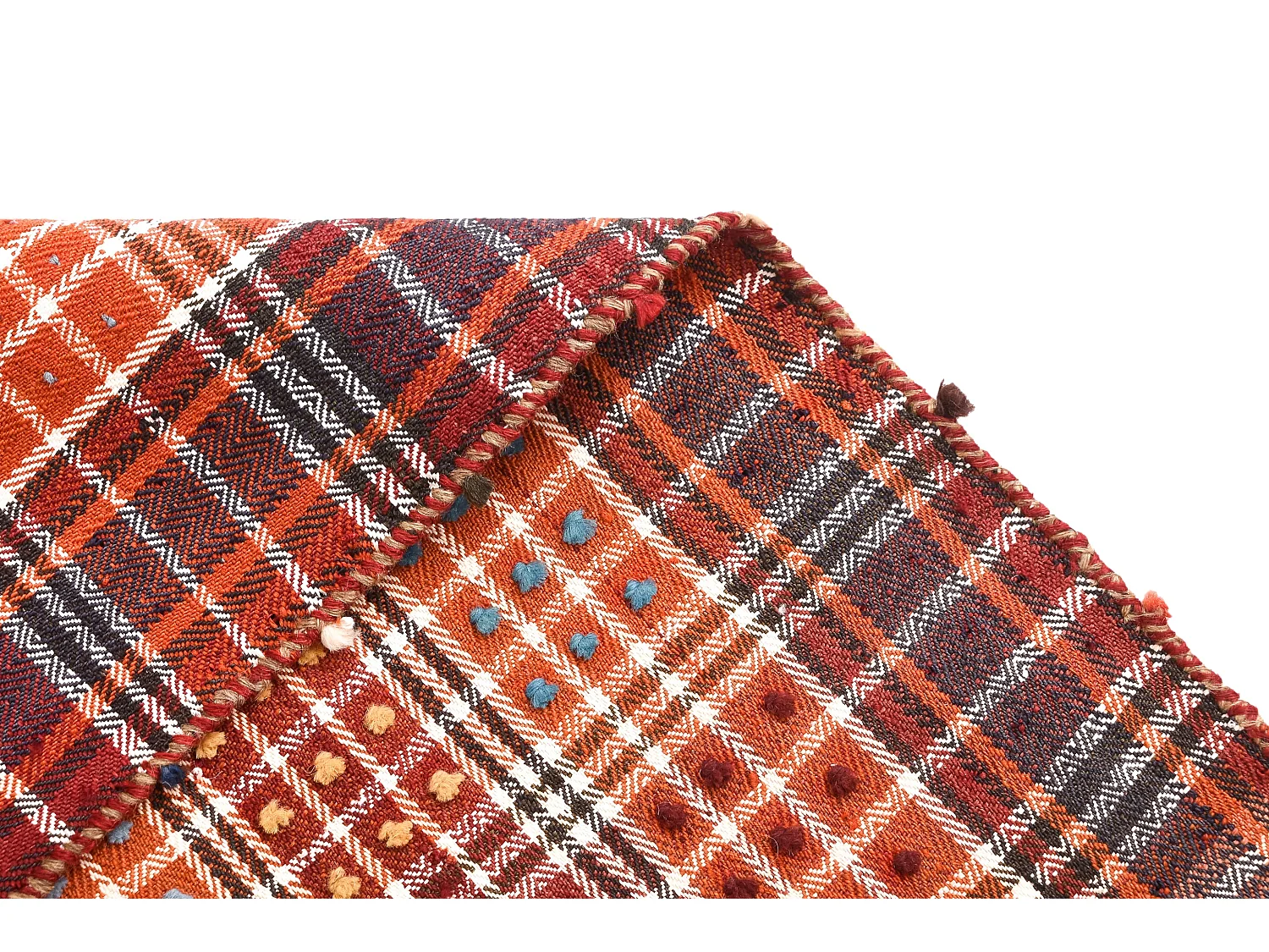 Wollteppich 154x204 Orange Jajim