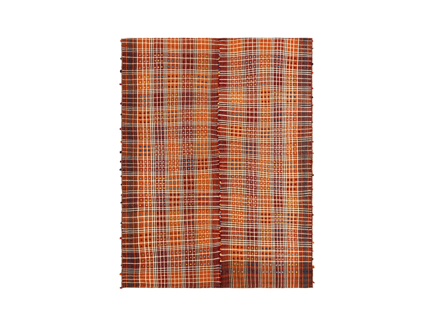 Tapis de laine 154x204 orange Jajim