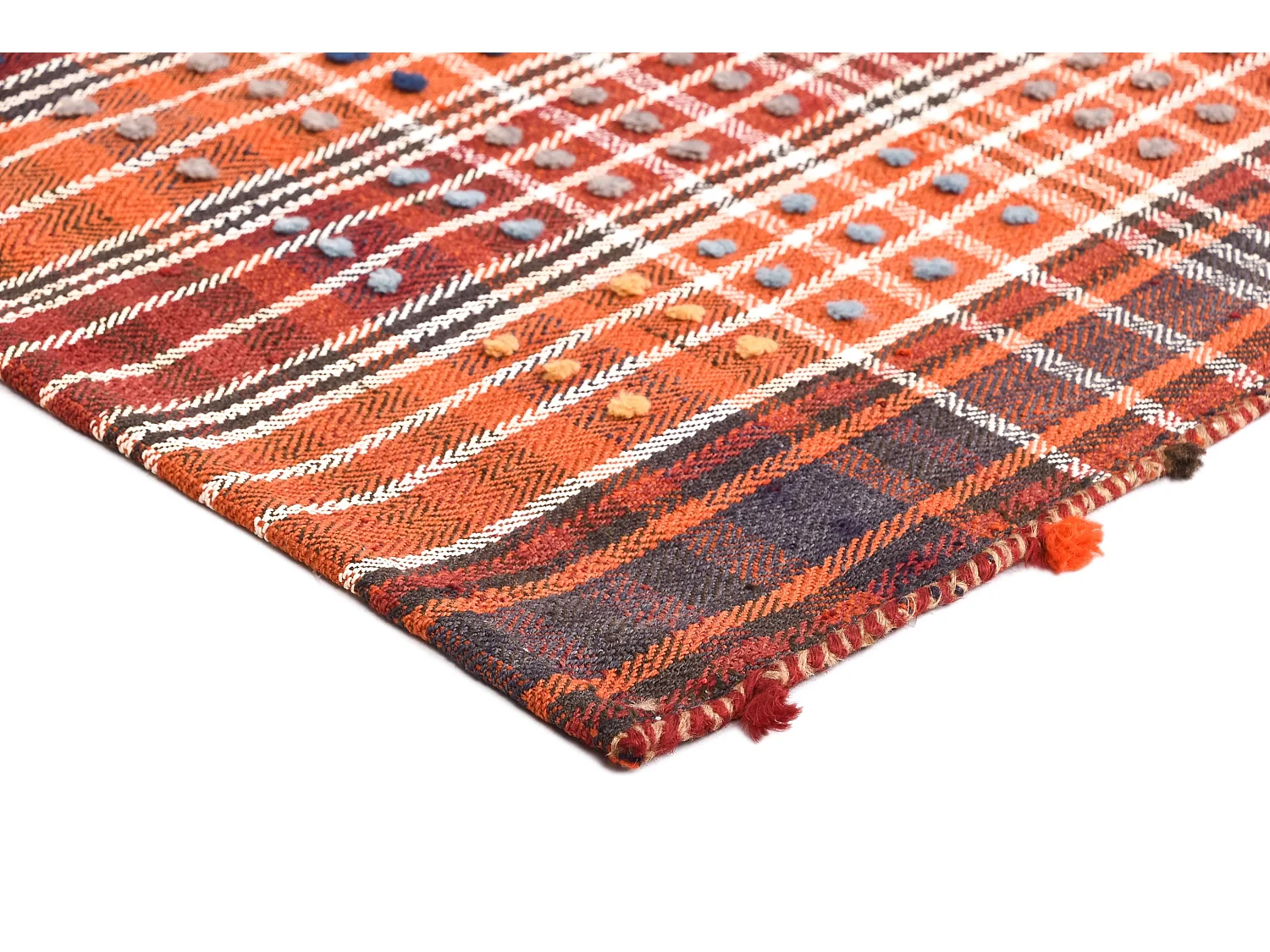 Tapis de laine 154x204 orange Jajim