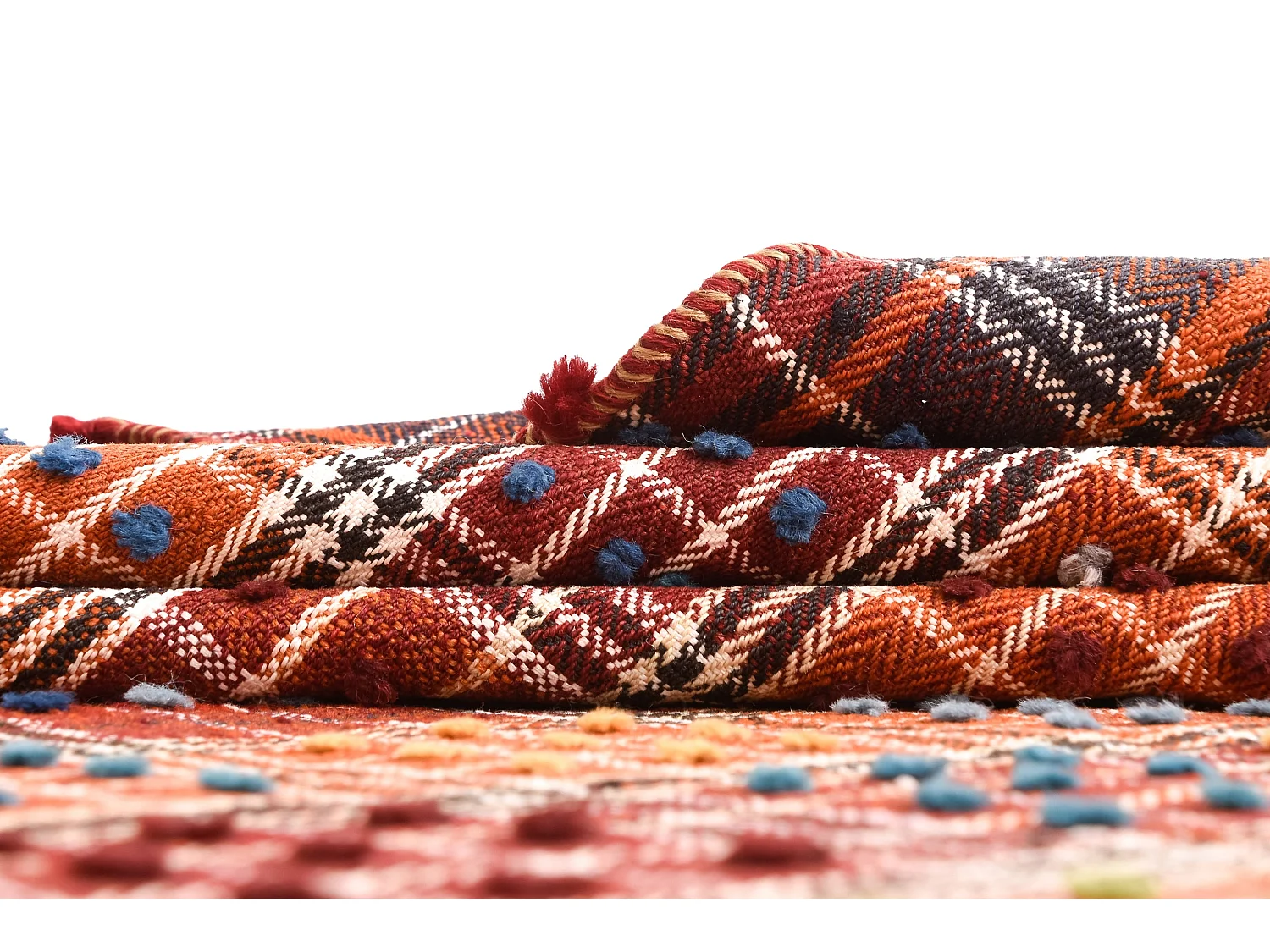 Tapis de laine 154x204 orange Jajim