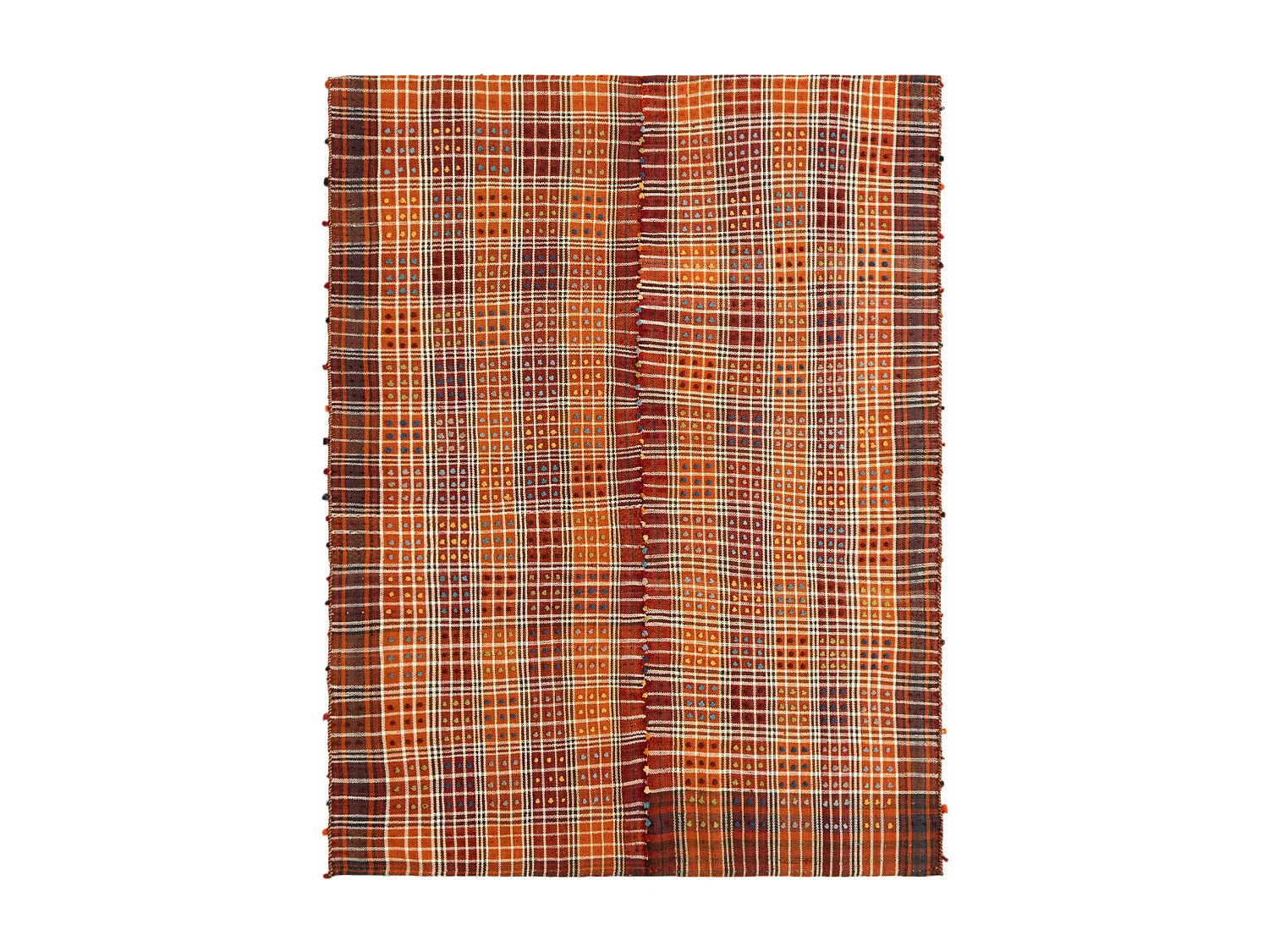 Tapis de laine 154x204 orange Jajim