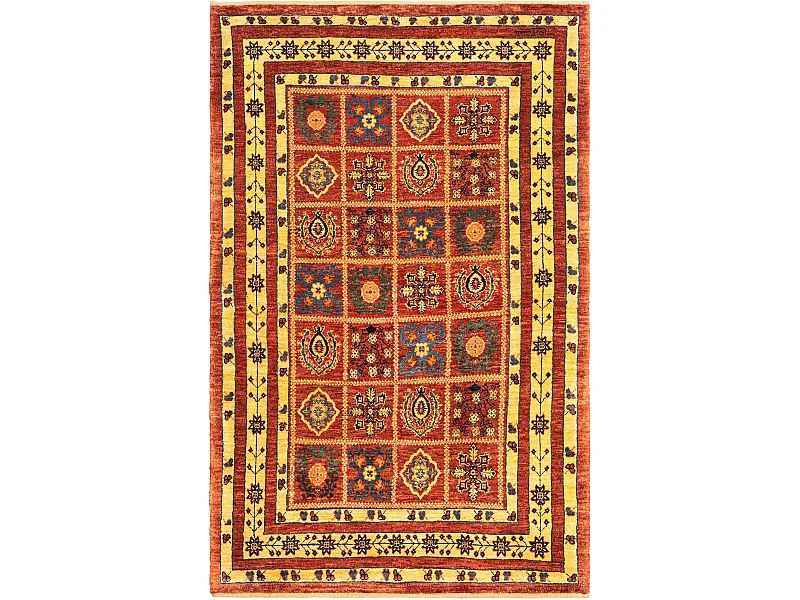 Wollteppich 100x156 Rot Kashkuli