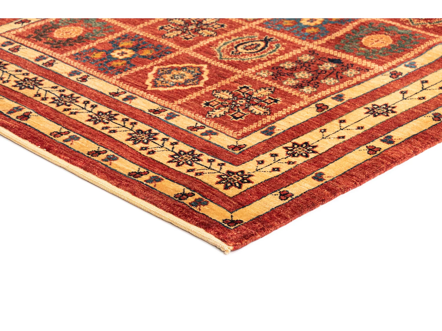 Wollteppich 100x156 Rot Kashkuli