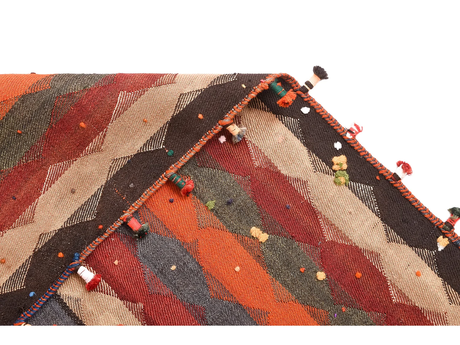 Wollteppich 146x283 Orange Jajim