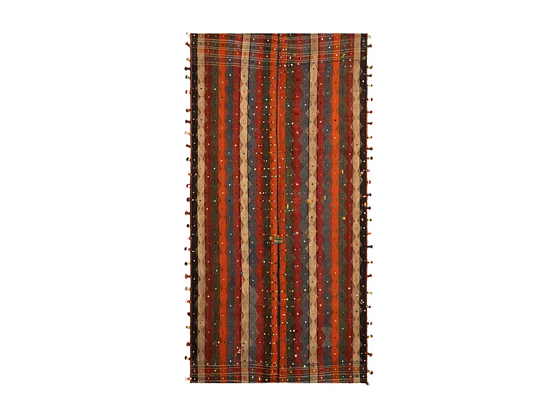 Tappeto in lana 146x283 arancia Jajim