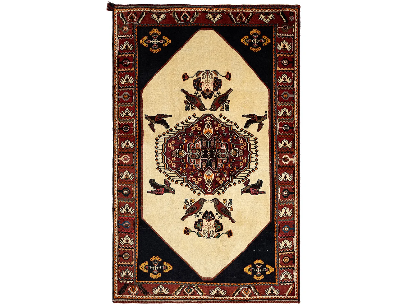 Tappeto in lana 130x208 beige Ghashghai