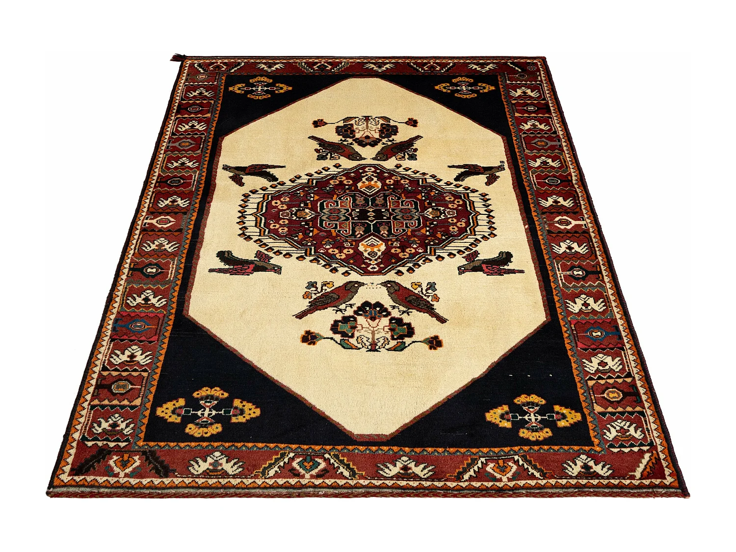 Tappeto in lana 130x208 beige Ghashghai